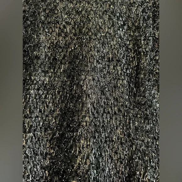 Stephen Sprouse 1980s Metallic Black Mini Dress — Vintage - Picture 2 of 8